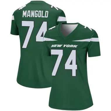 2012-16 NEW YORK JETS MANGOLD #74 NIKE GAME JERSEY (AWAY) XXL - Classic  American Sports